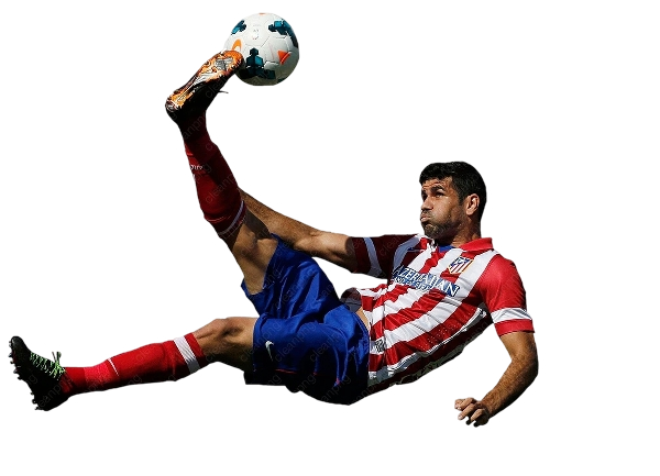 Football player shooting